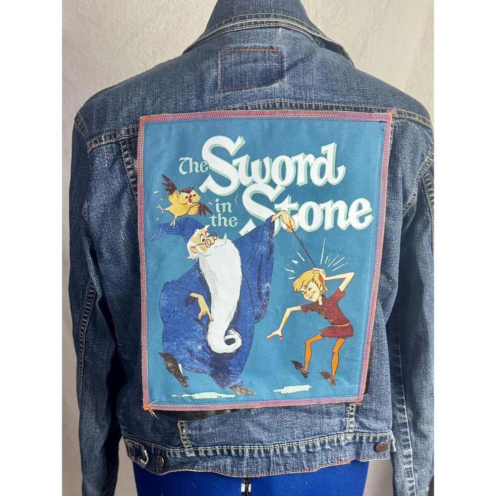 two face threads upcycled levi’s denim jacket int… - image 6